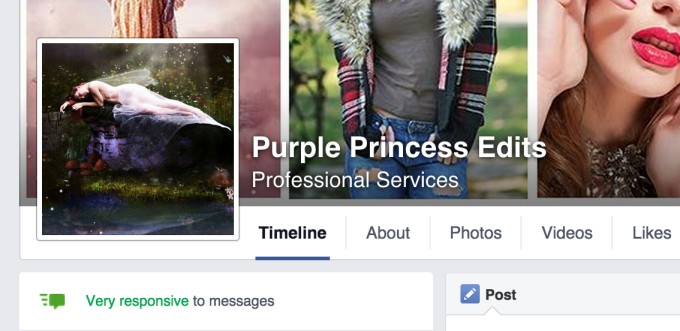 facebook response rate bae for pages