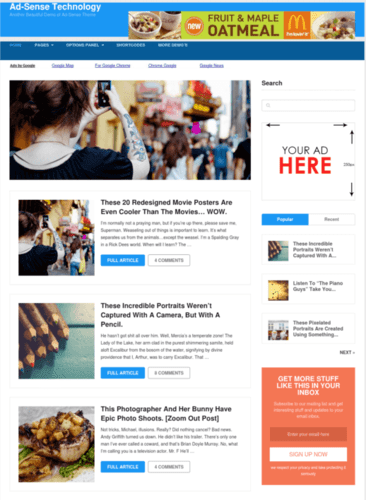 ad-sense theme by MyThemeShop best AdSense theme with disable ad blocker option
