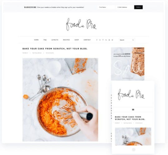 Foodie Pro: Best WordPress food blog theme for for bloggers