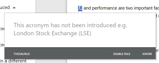 ProWritingAid homonym checker