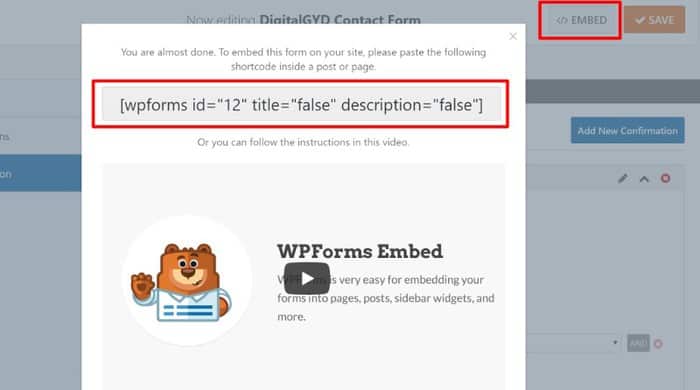  WPForms Review 2023: Using wpforms shortcode to embed forms anywhere on your website