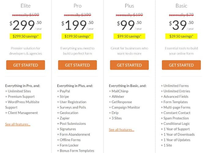 WPForms pricing review