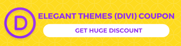 Elegant themes Divi discount coupon