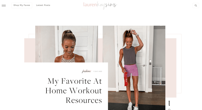 Lauren Kay Sims, a female blogger