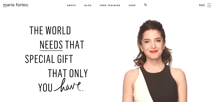 Marie Forleo's blog: Best blogs for women