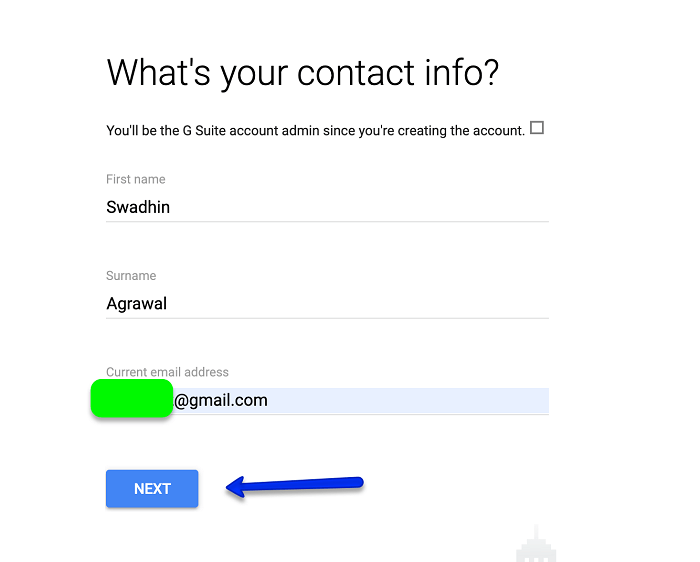 Set up your G Suite account