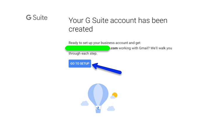 account creation notification in G Suite