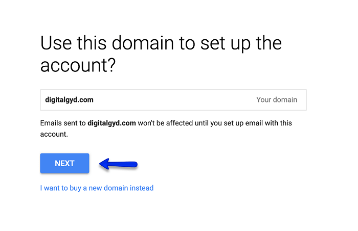 add domain to G Suite
