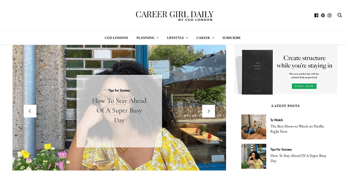 Career Girl Daily - most popular blogs for women