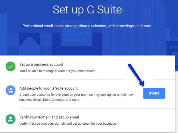 set up G Suite