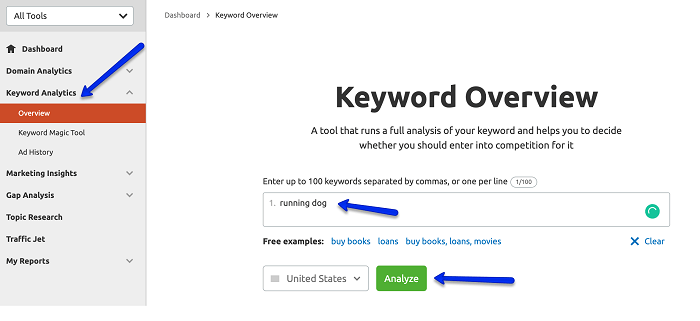 keyword overview