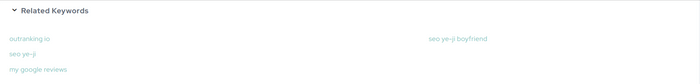 Related keywords outranking serp analysis tool