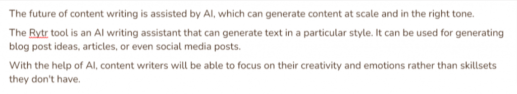 plagiarism checker of rytr