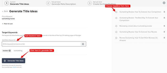 Generate title ideas
