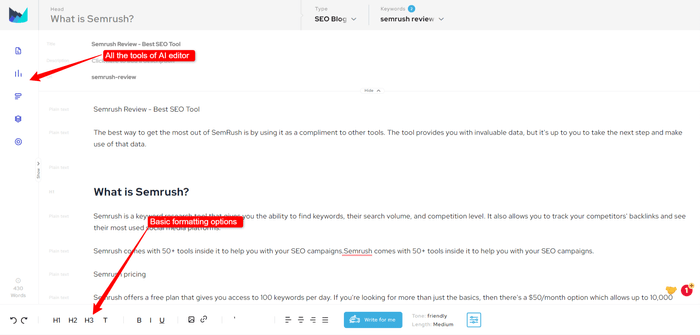 outranking ai editor dashboard