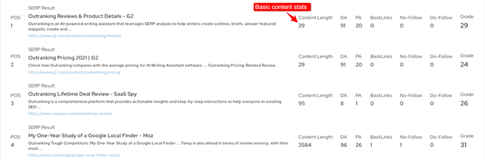 serp analysis tool outranking
