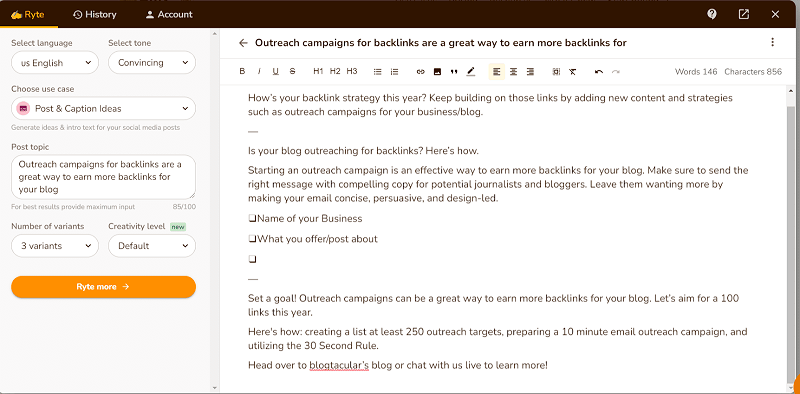 writing ai content for backlink outreaching