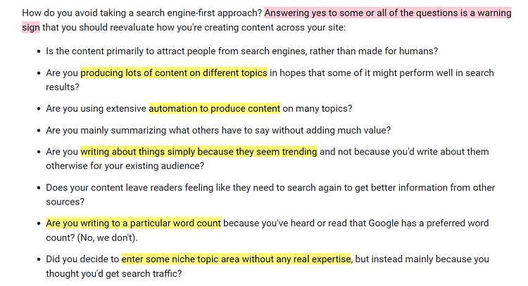 webmaster guidelines