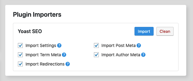 Rank Math vs. Yoast SEO: RankMath Plugin Importer