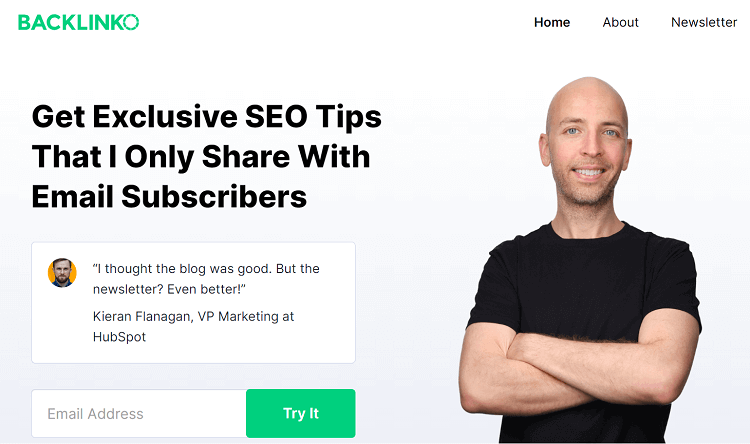 optimizing home page for building audience