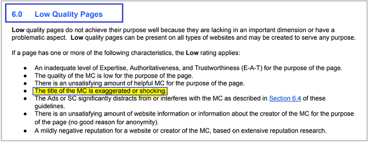 seo raters guideline